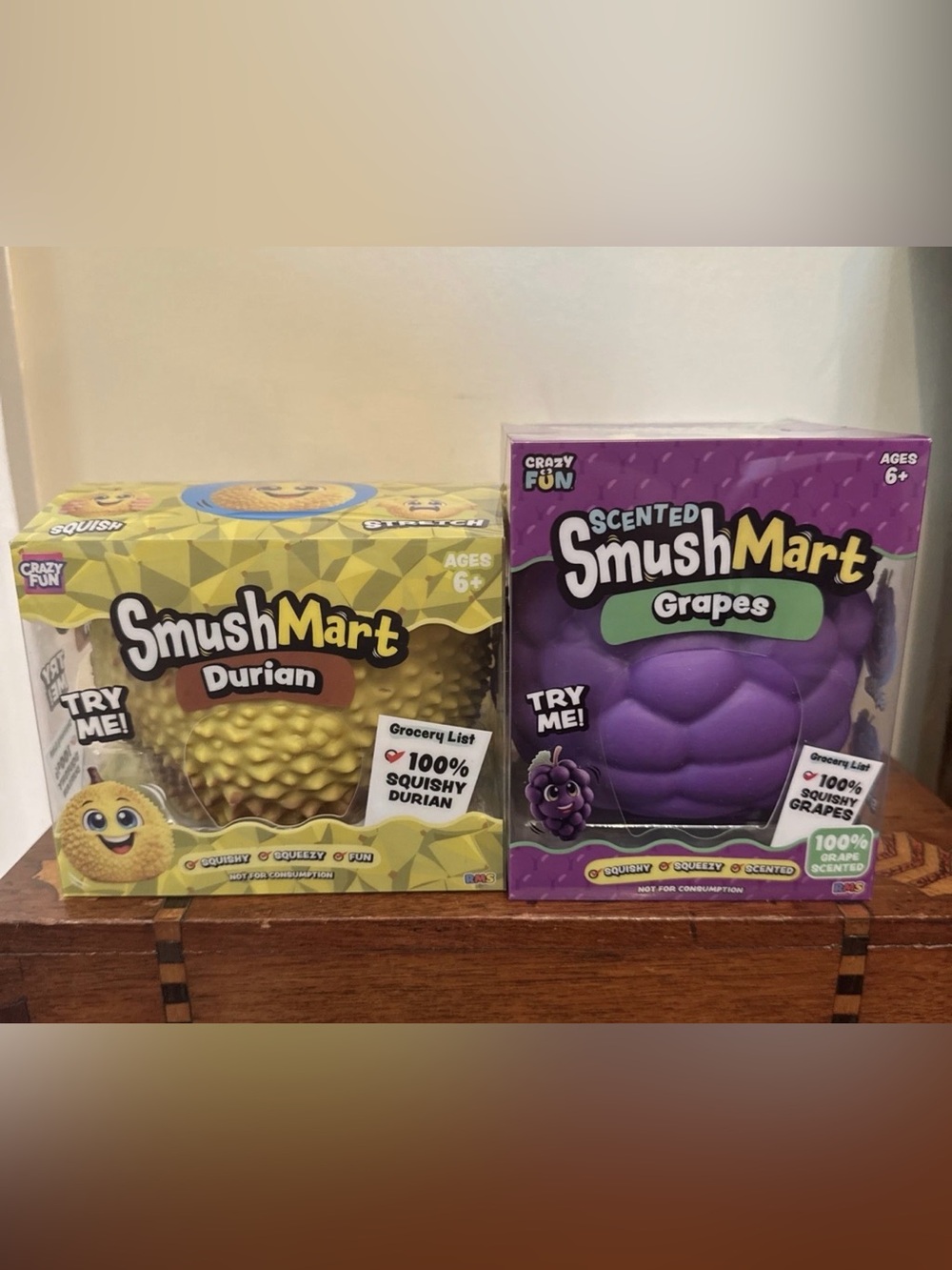 Smushmart Five Below Scented Grape And Durian Squishy